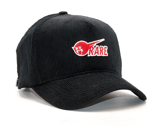 Kšiltovka Pink Dolphin Rare Corduroy Structured Black Zipback