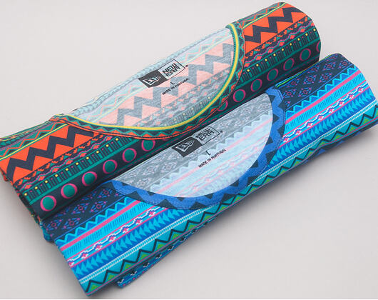 Triko New Era Native AOP Tee Blue Azure