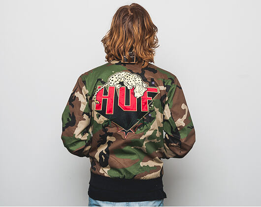 Bomber HUF Kingston Jacket Woodland