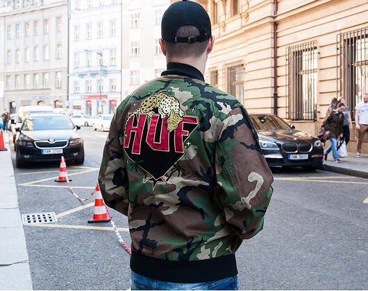Bomber HUF Kingston Jacket Woodland