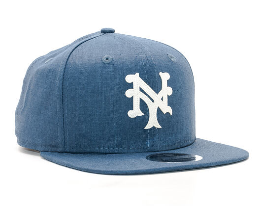 Kšiltovka New Era Linen Felt New York Mets 9FIFTY Navy Strapback