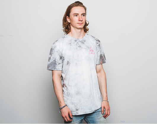 Triko HUF Pink Panther Triple Triangle Grey Crystal Wash