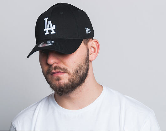 Kšiltovka New Era League Essential Los Angeles Dodgers 9FORTY Black/White Strapback