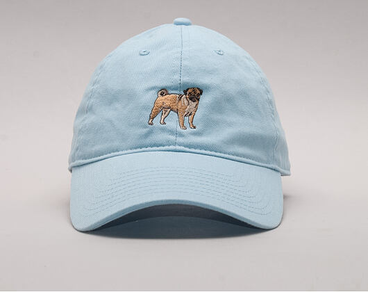 Kšiltovka Dog Limited Pug Dad Hat Baby Blue Strapback