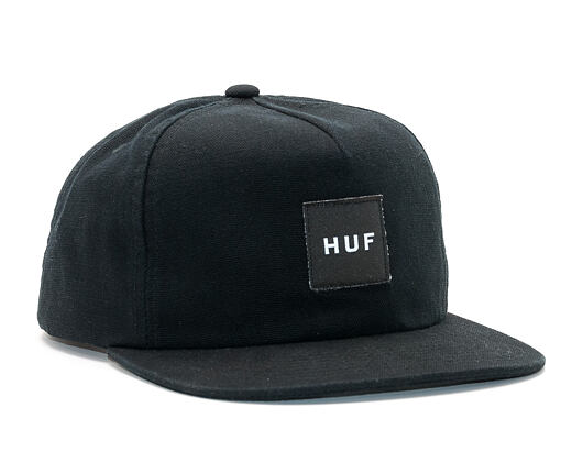 Kšiltovka HUF Wash Canvas Box Logo Black Snapback