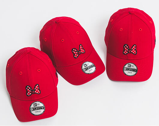 Dětská Kšiltovka New Era Jr Disney Minnie Mouse 9FORTY Youth Scarlet Strapback