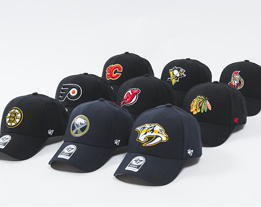 Kšiltovka 47 Brand Chicago Blackhawks MVP Black Strapback