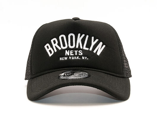 Kšiltovka New Era Chainstitch Trucker Brooklyn Nets 9FORTY Black/White Snapback