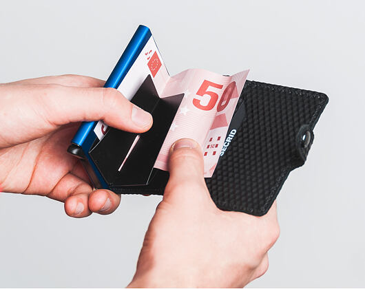 Peněženka Secrid Miniwallet Cubic Black/Blue