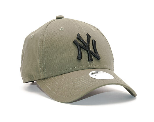 Dámská Kšiltovka New Era League Essential New York Yankees 9FORTY New Olive/Black Strapback
