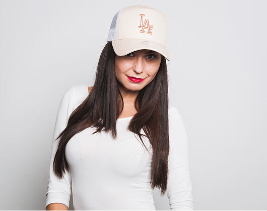 Dámská Kšiltovka New Era Essential Trucker Los Angeles Dodgers 9FORTY Satin/Gold Snapback
