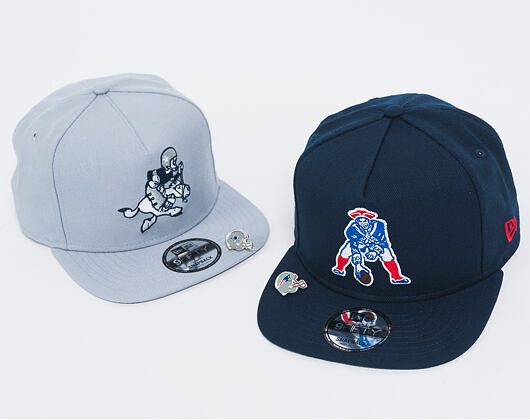 Kšiltovka New Era Character Pin New England Patriots 9FIFTY Official Team Colors Snapback