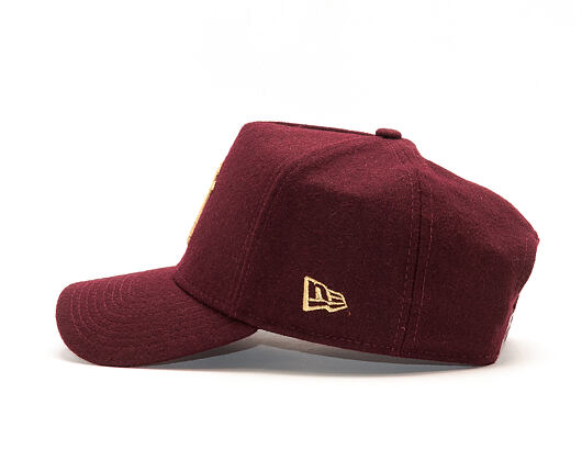 Dámská Kšiltovka New Era Melton A-Frame New York Yankees 9FORTY Maroon Gold Snapback