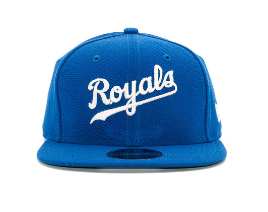 Kšiltovka New Era Classic Script Kansas City Athletics 9FIFTY Light Royal Snapback