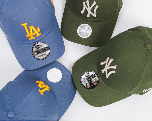 Dámská Kšiltovka New Era League Essential Los Angeles Dodgers 9FORTY Slate/Gold Strapback