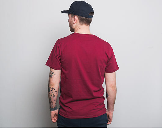 Triko New Era World Hood Tri Colour Tee Cardinal/Nigh Shift Navy/Satin