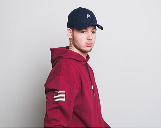 Mikina S Kapucí New Era World Hood Oversized Hoody Cardinal