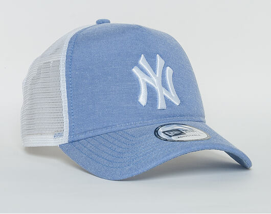 Kšiltovka New Era Oxford A Frame Trucker New York Yankees 9FORTY Sky/White Snapback