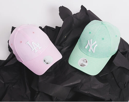 Dámská Kšiltovka New Era Jersey Los Angeles Dodgers 9FORTY Pink/White Strapback