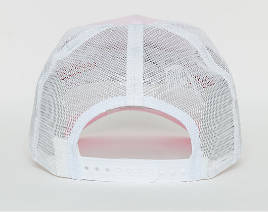 Dámská Kšiltovka New Era Oxford A Frame Trucker Los Angeles Dodgers 9FORTY Pink/White Snapback