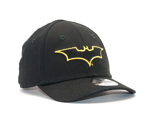 Dětská Kšiltovka New Era Char Outl Batman 9FORTY Toddler Black/Cyber Yellow Strapback