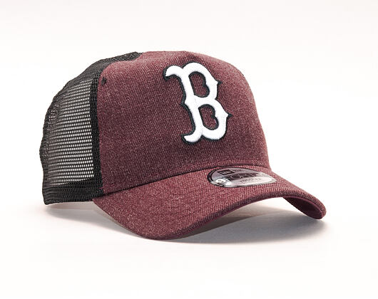Dětská Kšiltovka New Era Seas Heather Aframe Trucker Boston Red Sox 9FORTY Toddler Heather Maroon/Wh