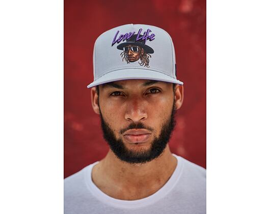 Kšiltovka Cayler & Sons White Label Styro Grey/Purple Snapback