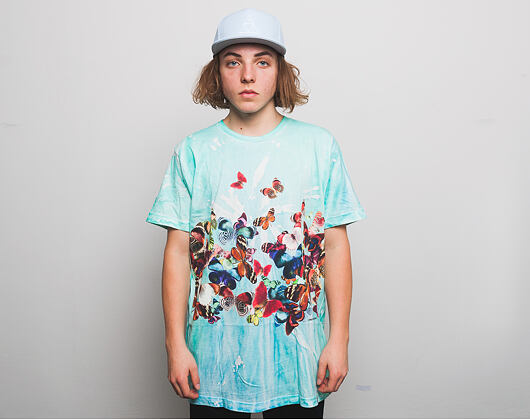 Triko HUF Butterfly Effect Tie Dye Blue