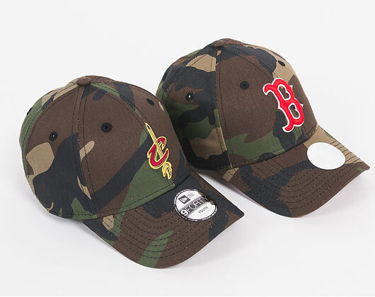 Kšiltovka New Era Camo Team Cleveland Cavaliers 9FORTY Black Camo/Cardinal Strapback