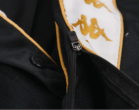 Tepláky Kappa Banda Astoria Snaps Slim Black/White/Gold