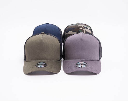 Kšiltovka State of WOW Reed Baseball Trucker Army Green Snapback