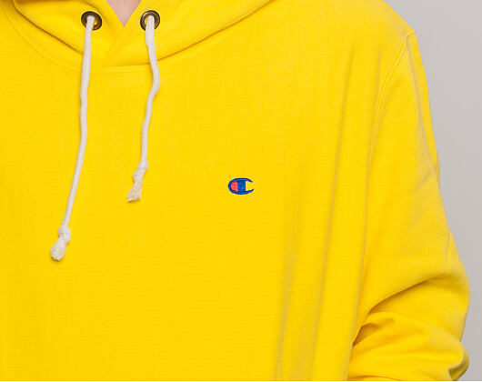 Mikina S Kapucí Champion Hooded Mini Logo Sweatshirt Bright Yellow