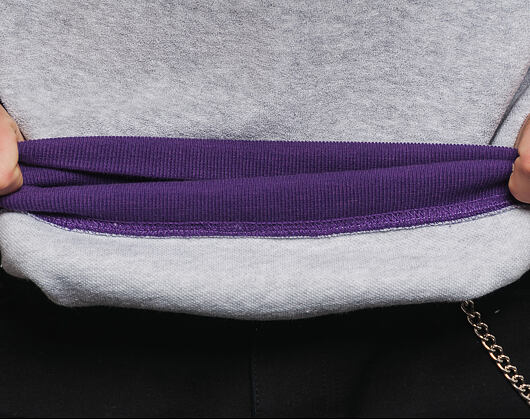 Mikina Champion Crewneck Sweatshirt Classic Logo Grey/Purple