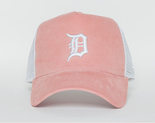 Dámská Kšiltovka New Era  Micro Cord  Detroit Tigers  9FORTY A-FRAME TRUCKER  Pink / Optic White