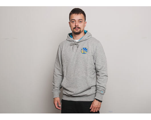 Mikina S Kapucí New Era Coastal Heat Hoody Golden State Warriors Light Grey Heather