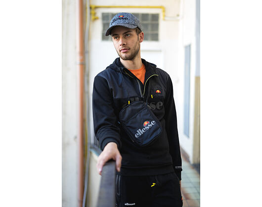 Mikina S Kapucí Ellesse Sport Favio Half Zip Hoody Anthracite