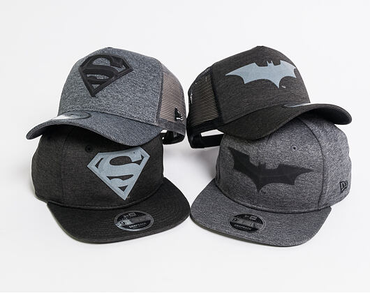 Kšiltovka New Era Original Fit Concrete Jersey Batman 9FIFTY Heather Gray/Black Snapback