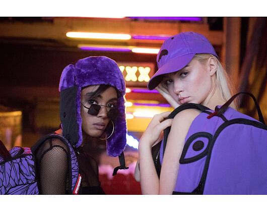 Batoh Sprayground 3M Purple Black Rubber Shark