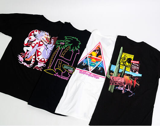 Triko HUF Good Trips Triangle White