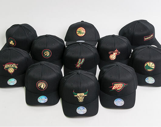 Kšiltovka Mitchell & Ness Luxe 110 SB Miami Heat Black Snapback