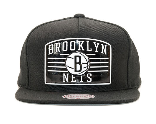 Kšiltovka Mitchell & Ness Weald Patch Brooklyn Nets Black Snapback