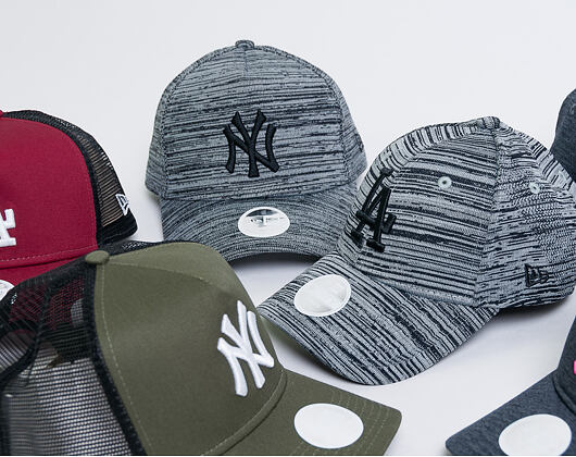 Dámská Kšiltovka New Era Engineered Fit Los Angeles Dodgers 9FORTY Gray/Black Strapback