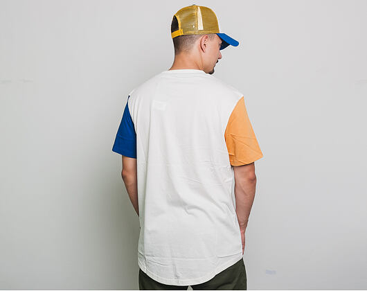 Triko New Era Branded Sleeve Pop Tee Off White