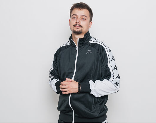 Mikina Kappa Banda 10 Ahran Black/White