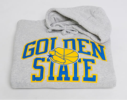 Mikina S Kapucí Mitchell & Ness Play Off Win Hoody Golden State Warriors Grey