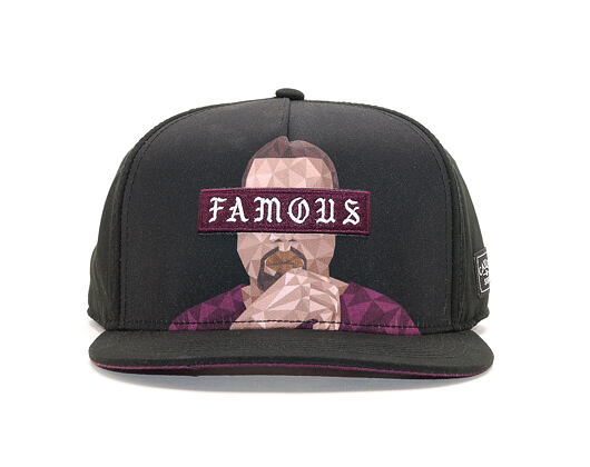 Kšiltovka Cayler & Sons WL Drop Out Cap Black/Bordeaux Snapback