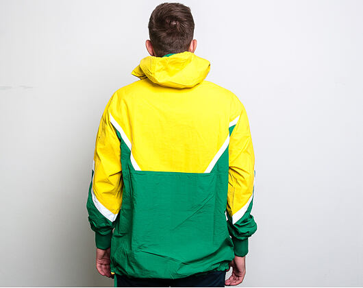 Bunda Mitchell & Ness Seattle Supersonics Half Zip Anorak Jacket Green/Yellow