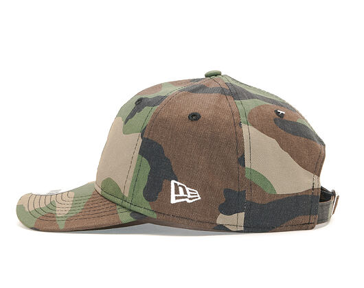 Kšiltovka New Era 9TWENTY Los Angeles Dodgers Packable Woodland Camo/White Strapback