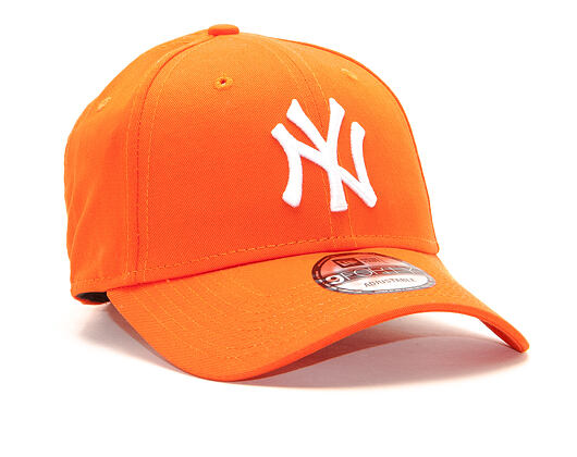 Kšiltovka New Era 9FORTY New York Yankees League Essential Orange/White Strapback