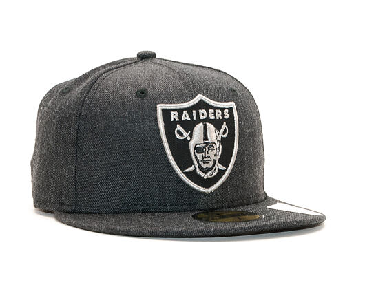 Kšiltovka New Era 59FIFTY Oakland Raiders Heather Black